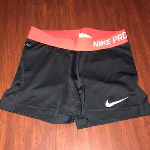 Black nike compression shorts